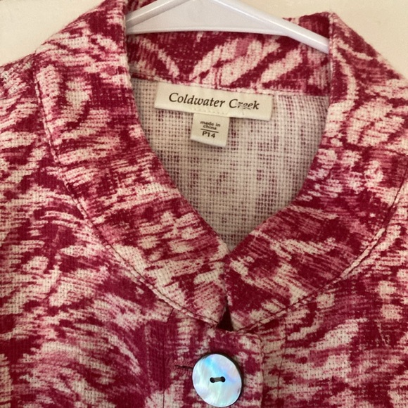 HOST PICK😀Coldwater Creek Berry Jacquard Blazer - Picture 4 of 6